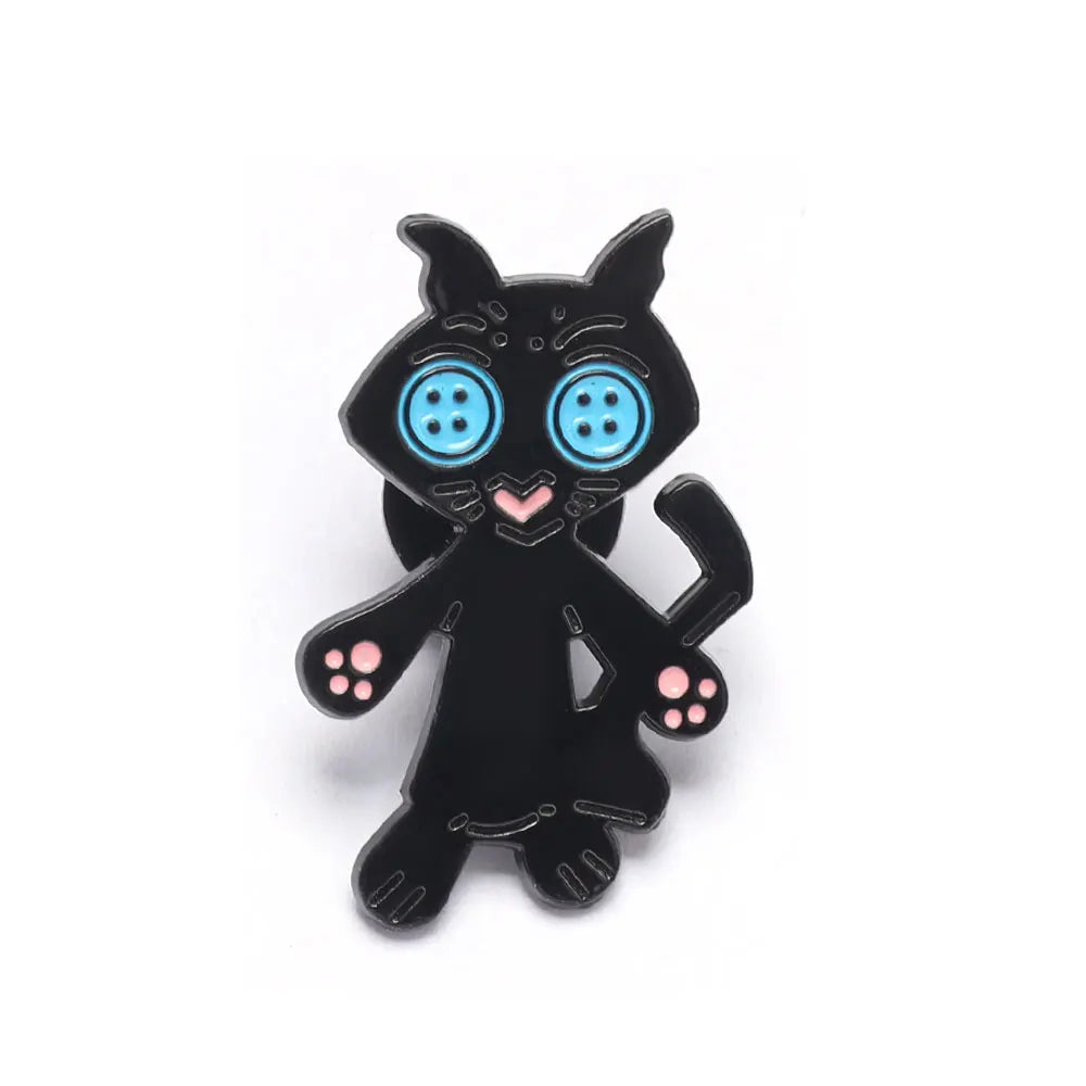 Horror Animated Films Doll Enamel Pins Cartoon Character Role Brooch Lapel Badge Punk Halloween Jewelry Gift for Friend