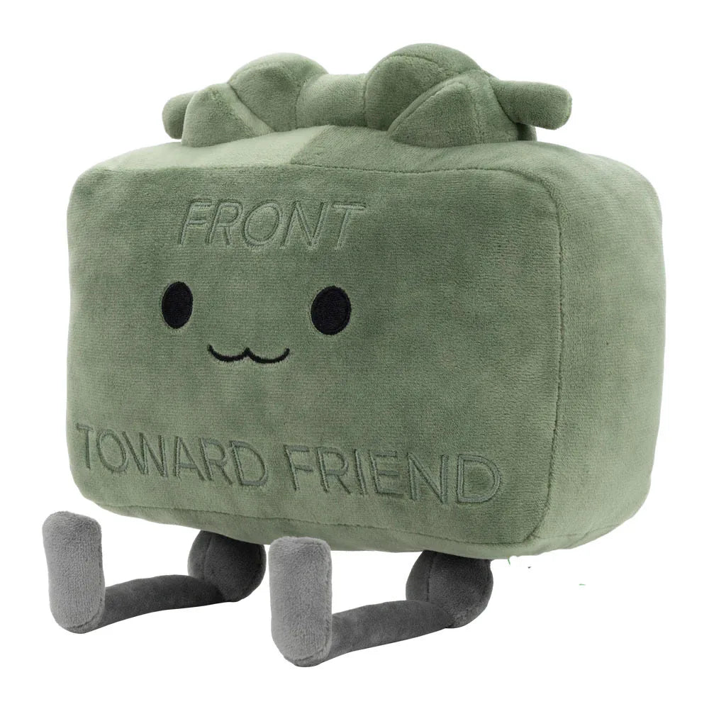 New Clay the Claymore Plush Doll Kawaii Green Square Doll Pillow Accessories Gift Collection Model For Kid Birthday Gifts