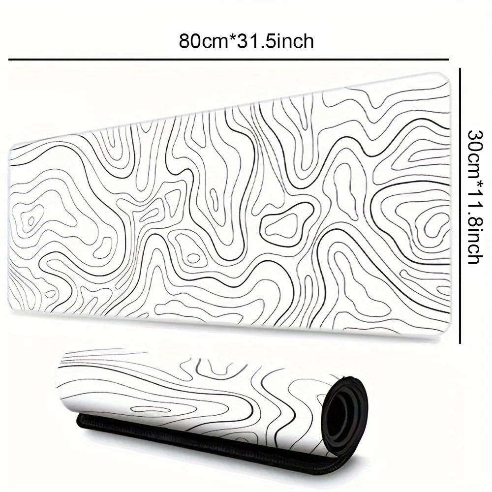 1PC Large Mouse Pads For Desk, Gaming Mouse Pad, Mouse Pad with Stitched Edges and Non-Slip Rubber Base, Extended Mouse Pad