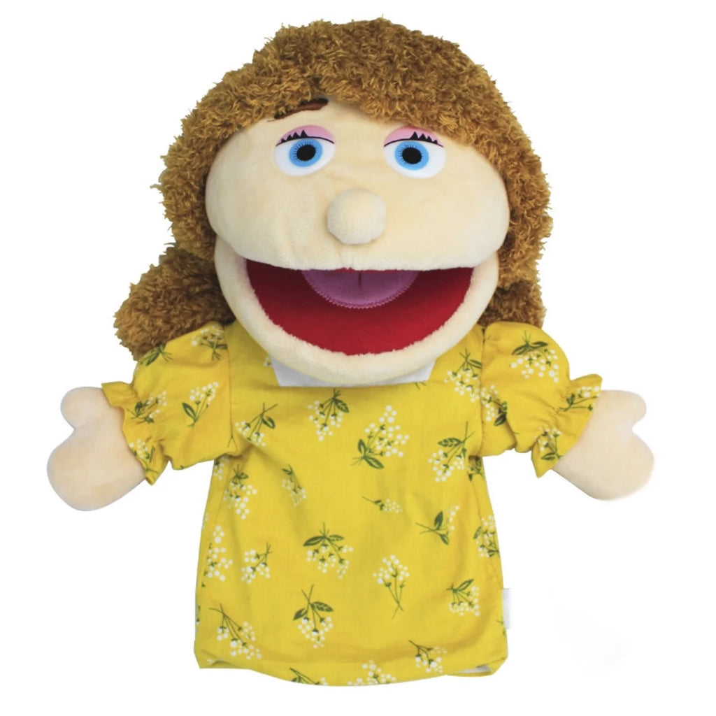25cm Sweet Family Hand Puppet Dolls Early Education Learning Stuffed Plush Toys Cospaly Hand Finger Puppets for Children Gifts