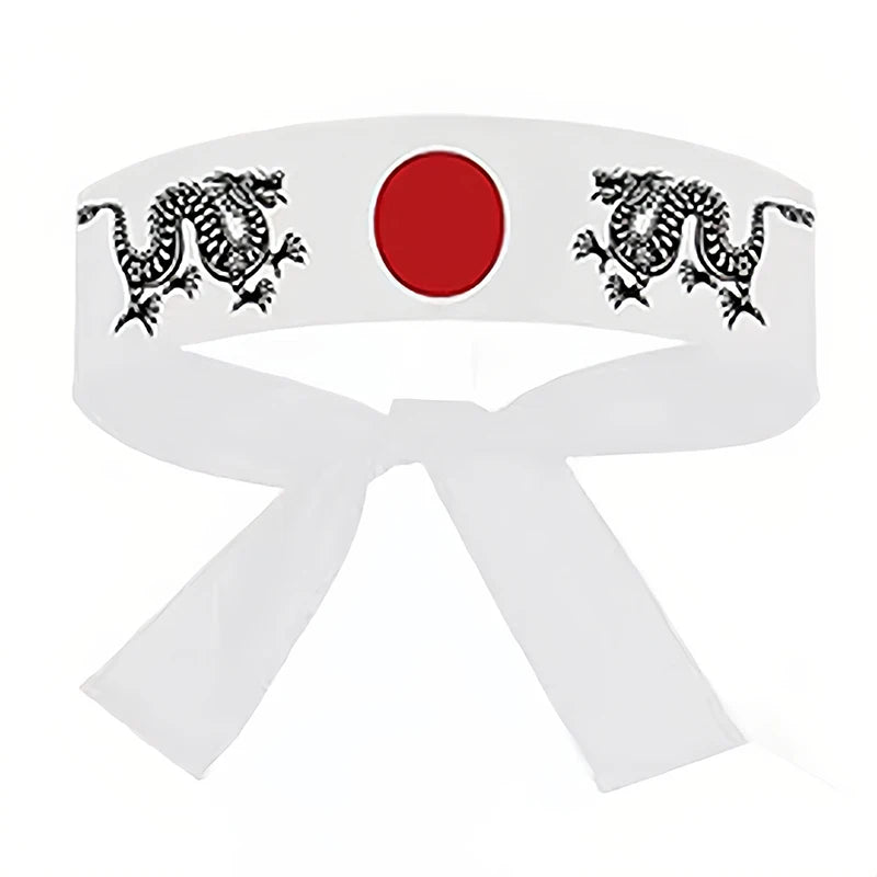 Japanese Headband Hachimaki Headband Sushi Chef Karate Bandana Headbands Headwear Samurai Headband Sports Exercise Wholesale