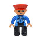 Big Size Figures Building Block Doll Family Farmer Pirate Worker Doctor Policemen Large Brick Compatible Build House Duploes Toy