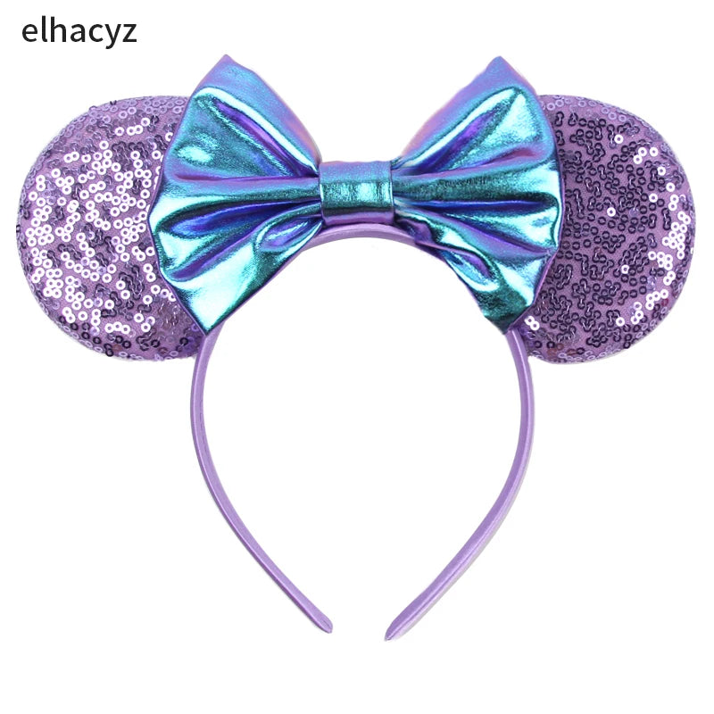 2026 Chic Embroidery Sequin Ears Headband Classical DOT Bow Hairband For Girls Women Party Head Wear Kids DIY Hair Accessories