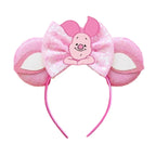 Mouse Ears Headband Cartoon Sequin Bows Headband Birthday Party Christmas Halloween Princess Cosplay Costume For Women Adult