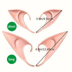 1pair Cosplay Fairy Artificial Elf Ears For Anime Party Dress Up Costume Masquerade Accessories For Halloween Christmas Party