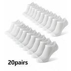 10/20 Pairs Men's Ankle Socks, Breathable Mesh Sports Socks, Casual Athletic Summer Thin Short Socks