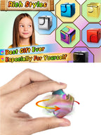 Alloy Cube Spinner Fingertip Gyroscope Fidget Anti Stress Toys Adult Office Home Travel Portable Stress Relief Toys Xmas Gifts
