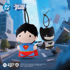 9cm Soft Plush Keychain DC Justice League Batman Superman Harley Quinn Joker Cute Cartoon Movie Dolls Creative Christmas Gifts