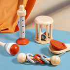 Baby Handheld Bell, Ringing Instrument, Early Childhood Education, Soothing Bed Bell, Wooden Gripping, Chewing Toy