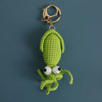 Unique Stingray Design Crochet Keychain Handmaking Knitted Fish Keyrings Cute Marine Series Knitting Keyrings Custom Accessories