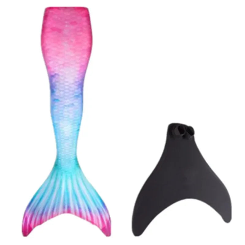 New Kids Adult Swimming Mermaid tail Girl Mom Cosplay Mermaid Costume Children Party Gift Fantasy Swimsuit With Monofin Fin
