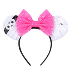 Nieuwste Mickey Mouse Oren Hoofdband Kid Adult Festival Party Pailletten Strik Haarband Vrouwen Baby Girl Party Haar Accessories