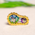 Rainbow Fidget Spinner Zinc Alloy Mechanical Bike Chain Gear Sprocket Flywheel Silent Hand Spinner Iridescent Colorful Stress