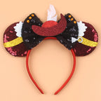 Nieuwste Mickey Mouse Oren Hoofdband Kid Adult Festival Party Pailletten Strik Haarband Vrouwen Baby Girl Party Haar Accessories
