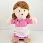 25cm Sweet Family Hand Puppet Dolls Early Education Learning Stuffed Plush Toys Cospaly Hand Finger Puppets for Children Gifts