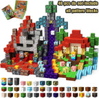 Magnetic Building Blocks Mine World Magnetic Mine Exploration Construction Brick Cube STEM Toy Set Gift for Boy Girl Children
