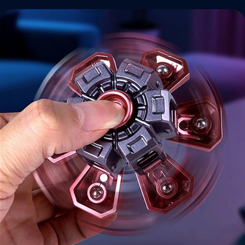 Creative Transformable Finger Mecha Fidget Spinner Tech Aesthetic Mechanical Transformation Fidget Toy For Children Gift