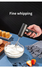 1 Wireless Electric Food Mixer, Portable 3-Speed Hand Mixer, Baking Dough and Cake Cream Mixer, Kitchen Tool