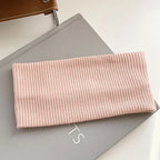 Autumn and Winter Wide Edge Elastic Women Hairband Makeup Wash Face Headband Sports Knitted Headpiece Headband