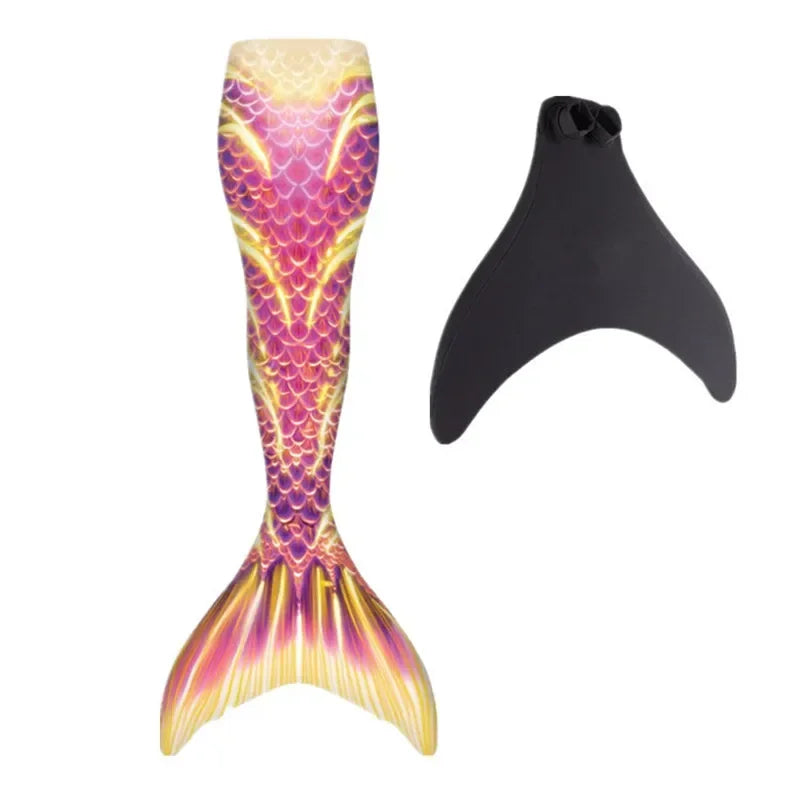 New Kids Adult Swimming Mermaid tail Girl Mom Cosplay Mermaid Costume Children Party Gift Fantasy Swimsuit With Monofin Fin