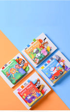 New 3D Visual Tail Cloth Book Baby Tear Resistant Biteable Cognitive Tool Interactive Parent-Child Fun Toddlers Enlighten Toys