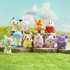 Original Anime Pokemon Kawaii Pikachu Keychain Gengar Mew Sprigatito Mimikyu Stuffed Toy Cute Plush Keyring Doll Pendant Gift
