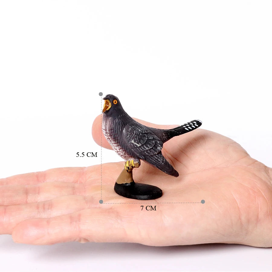 Simulation Bird Animal Kingfisher Robin Magpie Pigeon Hummingbird Model Action Figure Garden Decoration Miniature Figurines Toys