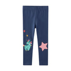 2 3 4 5 6 7 Years Girls Leggings 100% Cotton Girl's Trousers Little Girls Pants Skinny Cartoon Kids Children Leggings Trousers