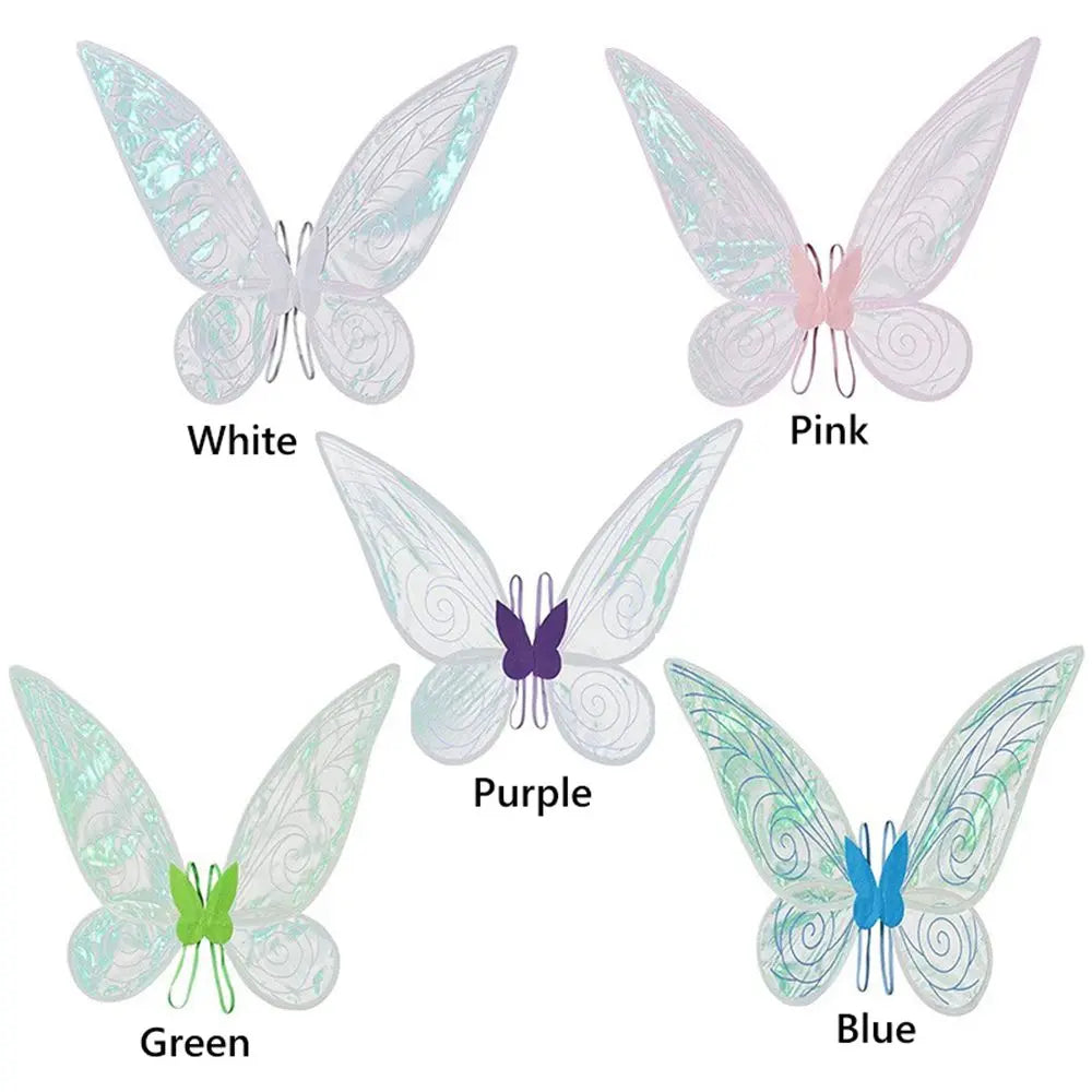 Butterfly Fairy Wings Costume Women Girls Sparkle Princess Angel Wing for Halloween Party Favor Cosplay Costume Dress Up Props