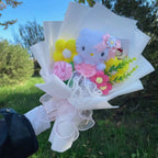 Genuine Hello Kitty Plush Toy Anime Stuffed Animals Keychains Creative Handmade Bouquets Christmas Vanlentine Birthday Gifts