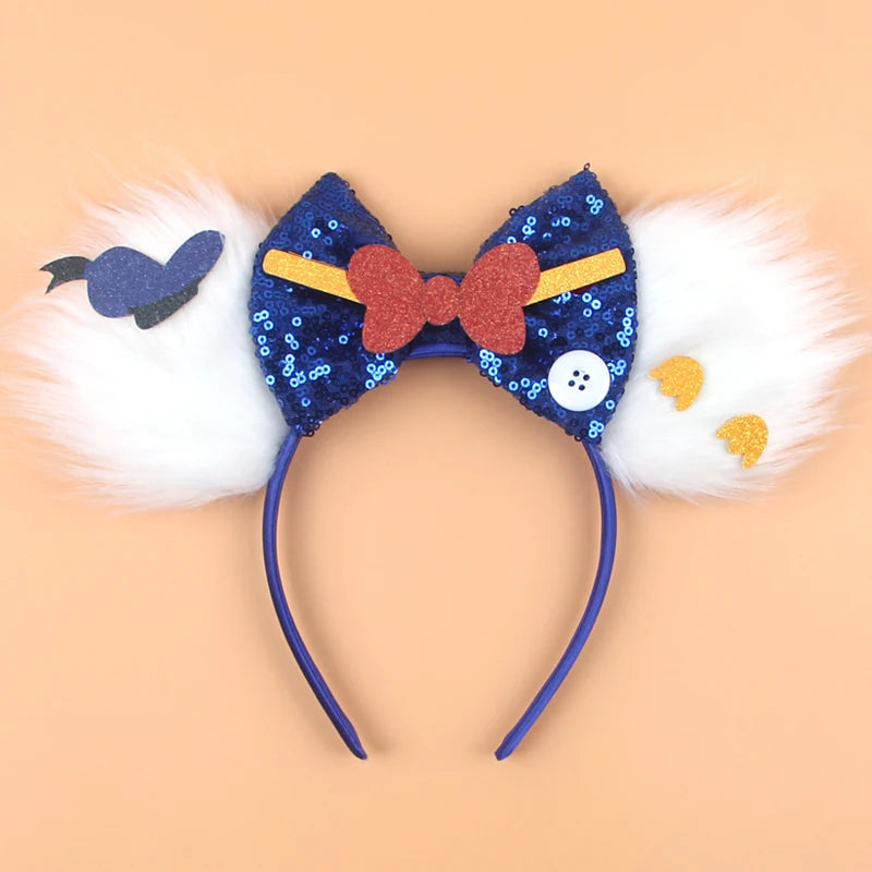 Nieuwste Mickey Mouse Oren Hoofdband Kid Adult Festival Party Pailletten Strik Haarband Vrouwen Baby Girl Party Haar Accessories