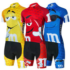 2024 Cartoon Cycling Clothing Men Short Sleeve MTB Ropa Ciclismo Breathable Summer Sportswear Outdoor Bicycle Clothes Bib Shorts