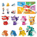 Super Wings Toys, Transformable Toys 2 Inch, Airplane Toy for Kids 3-5 Years Old, 15 Packs Transforming Jet Playset, Real Mobile