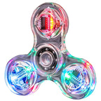 Creative Luminous LED Light Fidget Spinner Hand Top Spinners Glow In Dark Light EDC Figet Spiner Finger Stress Relief Toys