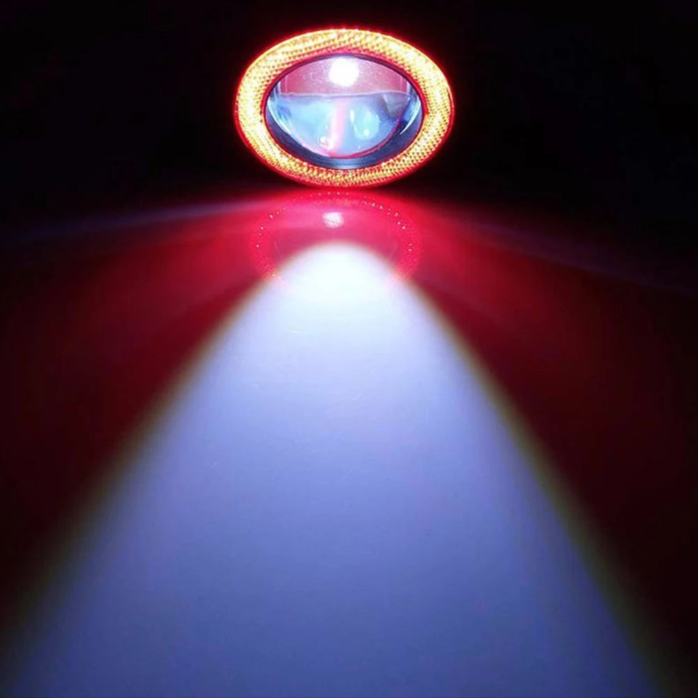Car COB Auto DRL Led 12V HeadLamps Angel Eyes Fog Lamp Waterproof Headlights Daytime Running DayLight Turn Signal Trunk Led