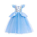 Elsa Anna Kid Princess Girls Dress Rapunzal  Kids Cosplay Halloween Vestidos Children Costume Birthday Party Dress