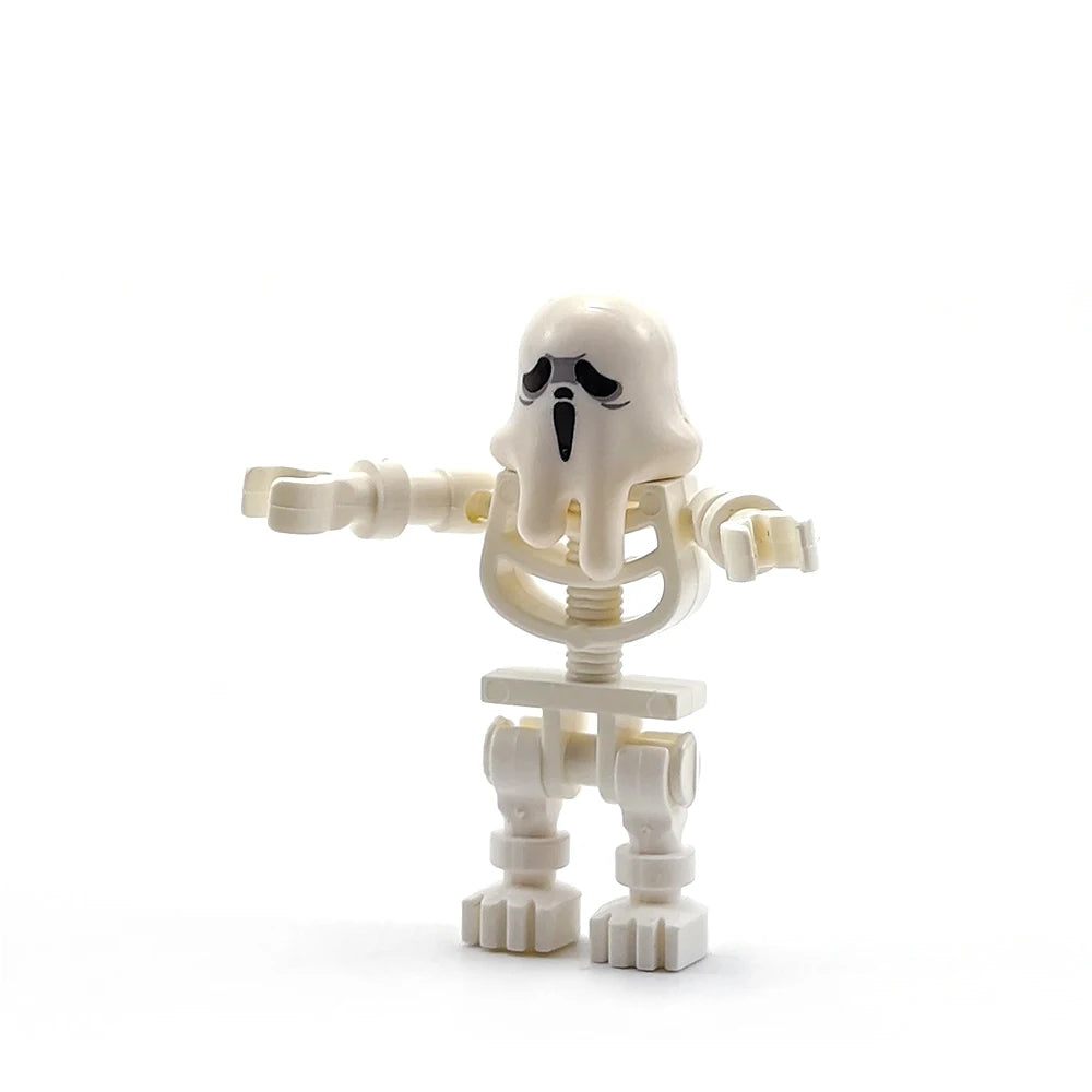 MOC Halloween Skeleton Army Mini Doll Building Blocks DIY Assembled Building Blocks Character Doll Skeleton Horse Ornaments Toy