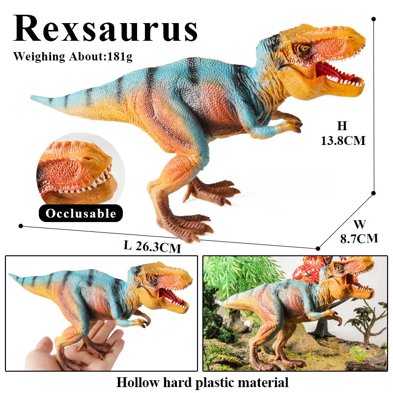 Oenux Jurassic Dinosaurs Indominus Rex Mosasaurus Saichania Dilophosauridae Spinosaurus Model Action Figures Collection Kid Toy