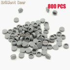 800PCS FLAT Tile 1x1 Dots Round Bricks 35381 98138 MOC DIY Building Blocks Parts for Mosaic Portrait Art Design Children Toys
