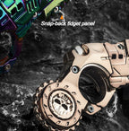 Shell-Ejecting Alloy Toy Pistol Set Stress Relief Fidget Sensory Toy Mini Finger Spinning Top EDC Desk Gadget Gift for Teen Boys