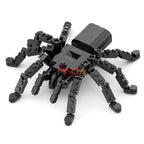 126 Pcs Talantula Black Spider Model Set Building Blocks Creative Animals MOC Construction Bricks Tricky Toy Halloween Kid Gifts
