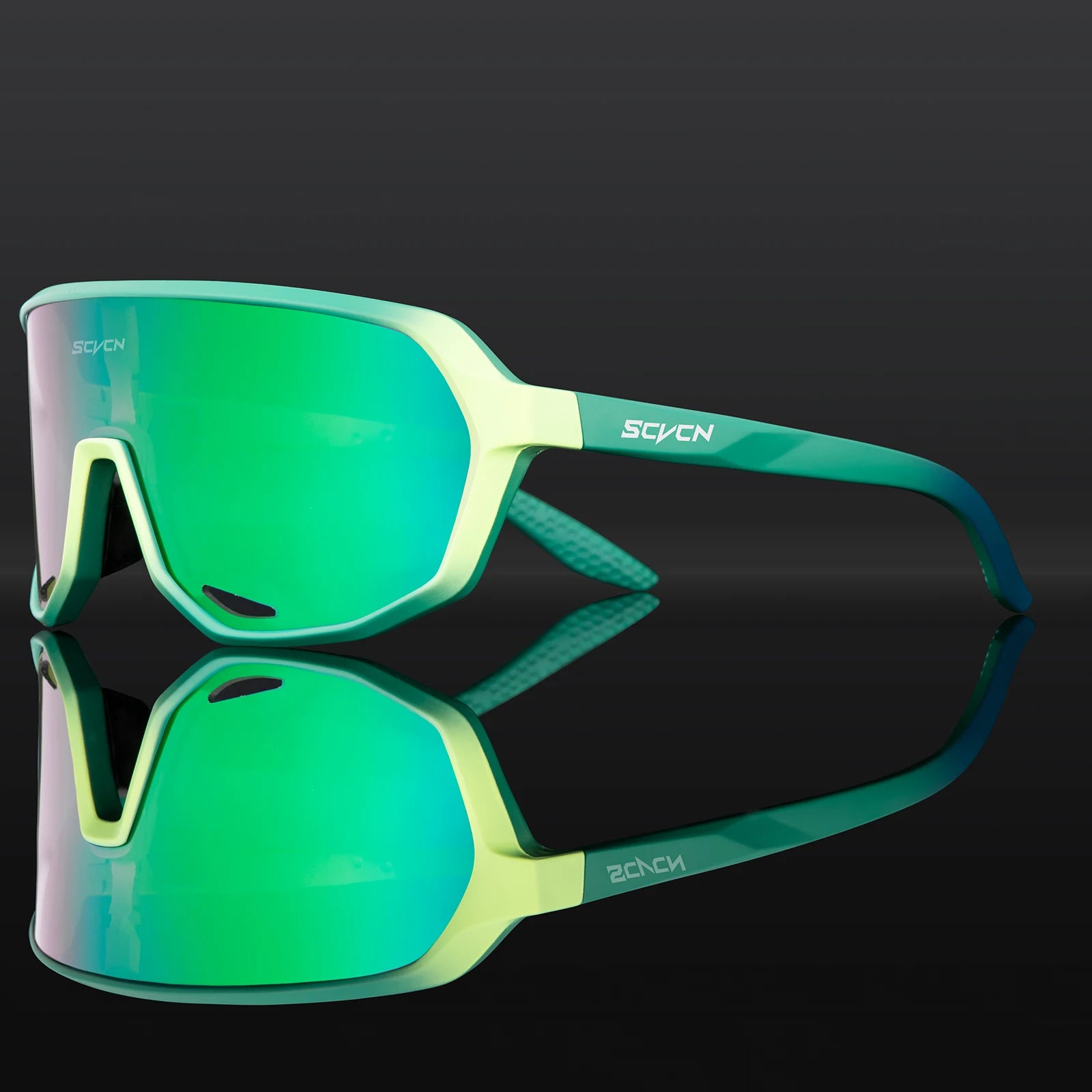 SCVCN Hiking Eyewear Sports Glasses for Men MTB Bike Bicycle Sports UV400 Hunting Driving Cycling Glasses Fashion Sunglasses