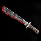 Halloween Bloody Knife DIY Party Decoration Sharp Plastic Toy Simulation Kitchen Knife Tricky Props Curved Knife Halloween Props