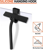 Matte Black Silicone Squeegee Streak Free Cleaning Shower Squeegee for Glass Bathroom Shower Doors Mirrors Tiles Car Windows