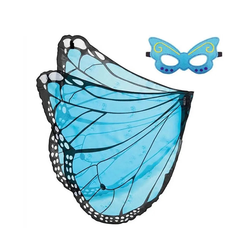Halloween Kids Butterfly Costume Mask Cloak Children's Butterfly Elf Angel Wings Christmas Stage Cosplay Performance Costumes