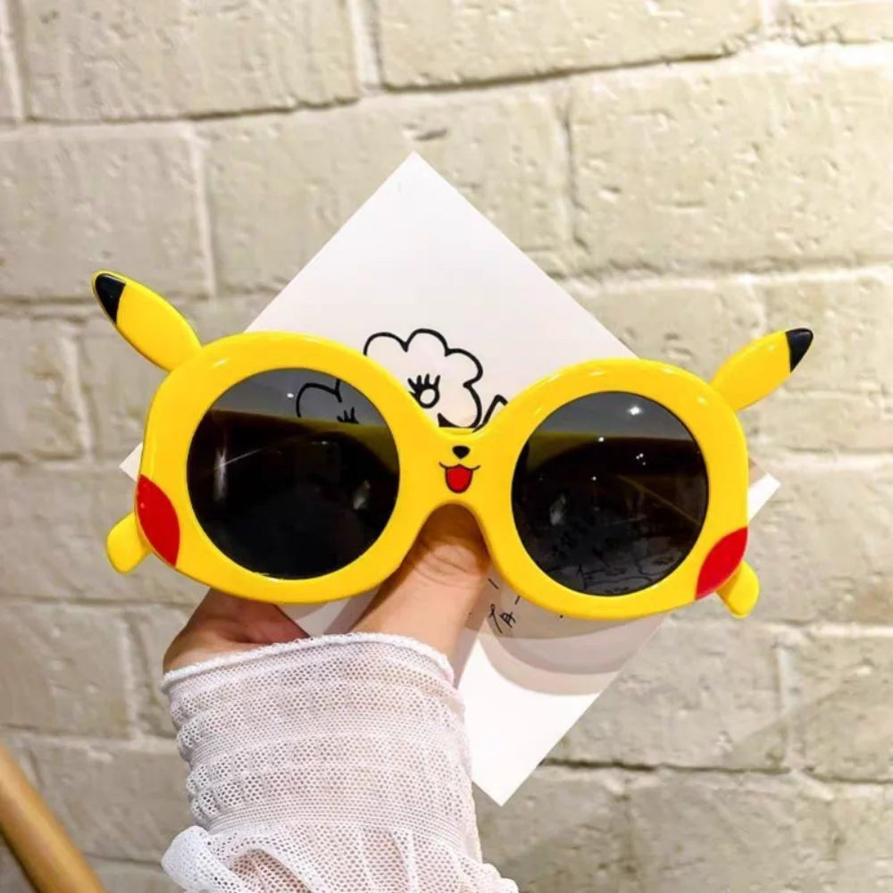Cartoon Pikachu Outdoor Sun Protection Glasses Anime Pokemon Anti Glare Goggles Cute Vacation Travel Sunglasses Friend Gifts