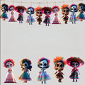 5-20Pcs Mini Acrylic Cartoon Girl Hanging Decoration for Halloween Day of The Dead Prank Horror Party Bar Home DIY Decoration