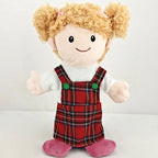 25cm Sweet Family Hand Puppet Dolls Early Education Learning Stuffed Plush Toys Cospaly Hand Finger Puppets for Children Gifts