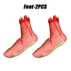 Halloween Fake Bloody Body Parts Realistic Severed Hands Legs Arms Props for Haunted House Scary Prank Party Decorations