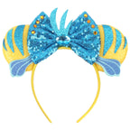 Nieuwste Mickey Mouse Oren Hoofdband Kid Adult Festival Party Pailletten Strik Haarband Vrouwen Baby Girl Party Haar Accessories